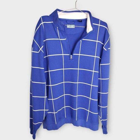 Alan Flusser Mens Sweater‎ Sz XXL Performance Golf Cotton Blend Sport Preppy - Picture 1 of 8